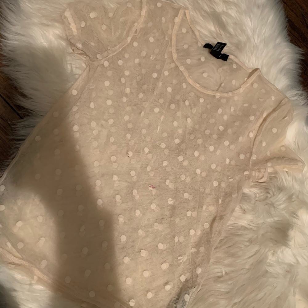 Thin polka dot shirt